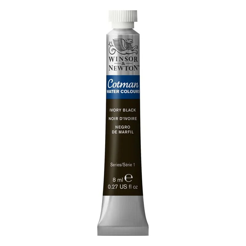 Buy Today Winsor & Newton Cotman Ivory Black Watercolour Tube 8ml (331)