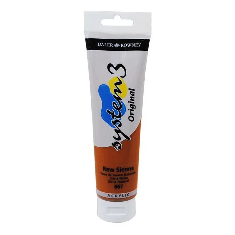 Daler-Rowney System3 Raw Sienna Acrylic Paint 150ml Today Only