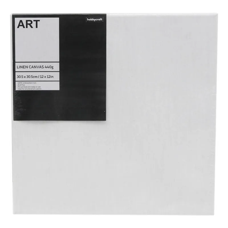 Linen Canvas 30.5cm x 30.5cm Fast Shipping