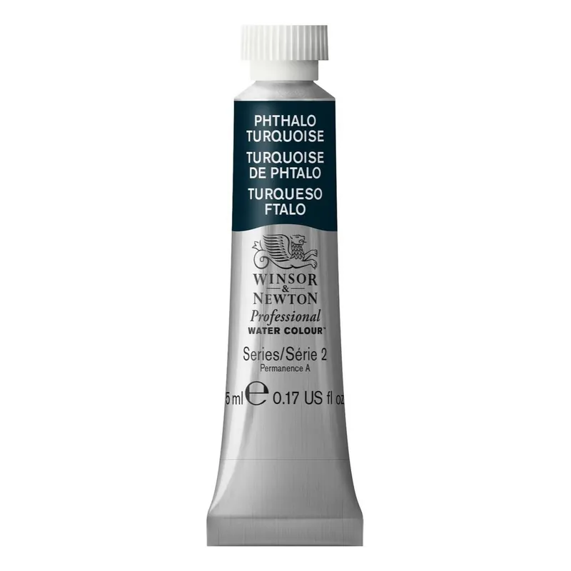 Winsor & Newton Phthalo Turquoise Professional Watercolour Tube 5ml Luxury
