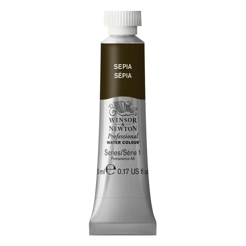 Fast Shipping Winsor & Newton Sepia Professional Watercolour Tube 5ml