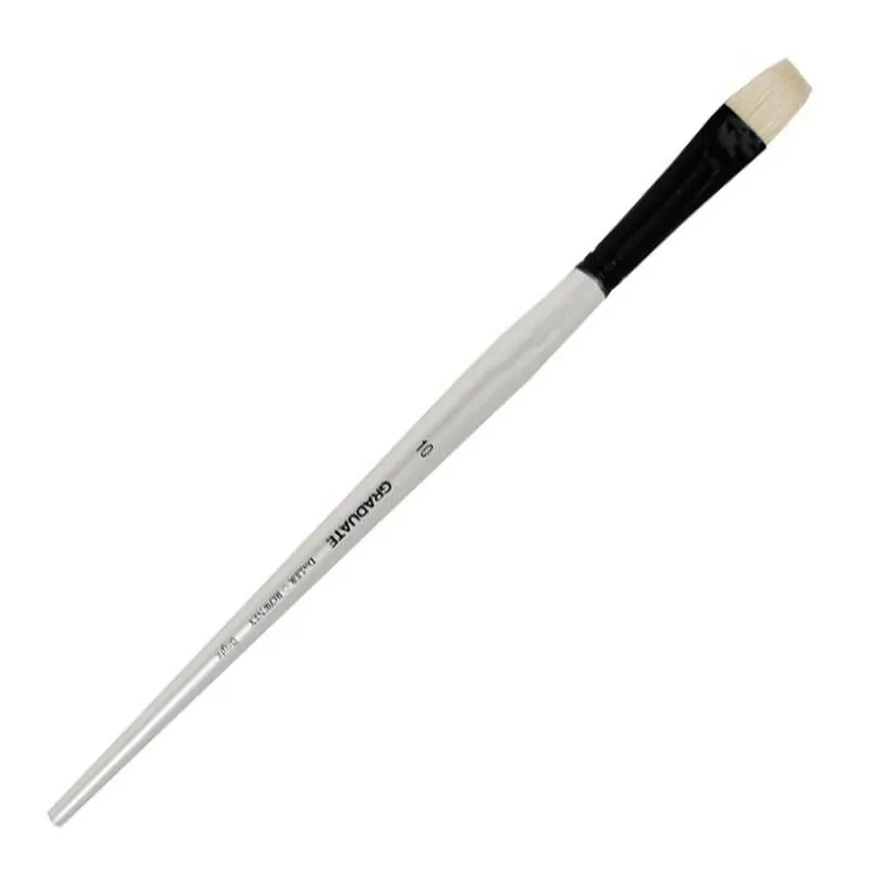 Price Cut Daler-Rowney Long Handle Bristle Bright Graduate Brush Size 10 White