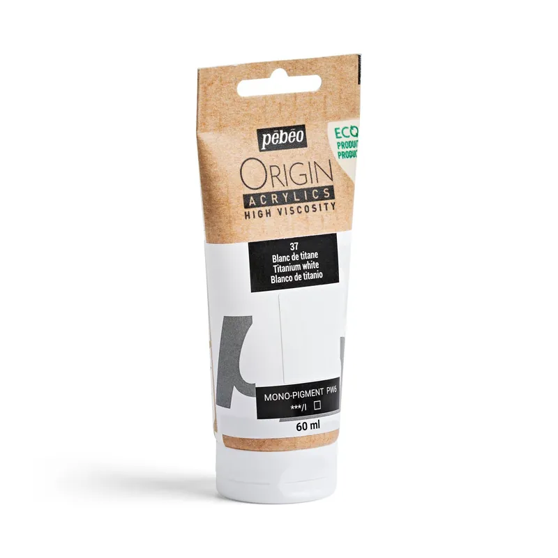 Pebeo Origin Titanium White Acrylic Paint 60ml Direct From Factory