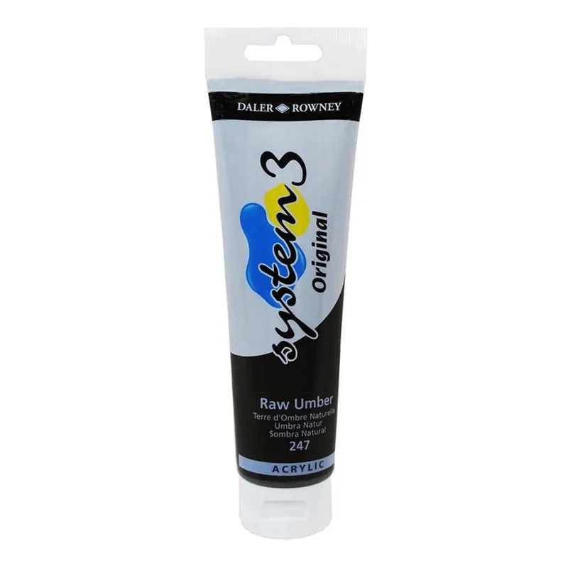 Daler-Rowney System3 Raw Umber Acrylic Paint 150ml Holiday Sale