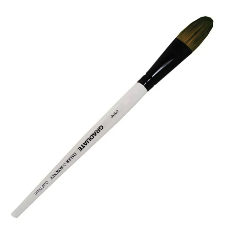 Daler-Rowney Pony & Synthetic Oval Wash Graduate Brush Grey Super Sale