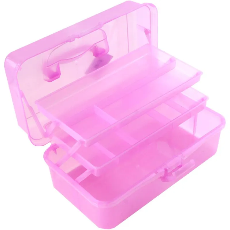 Modern Pale Pink Metallic Caddy 33cm x 20cm x 15cm