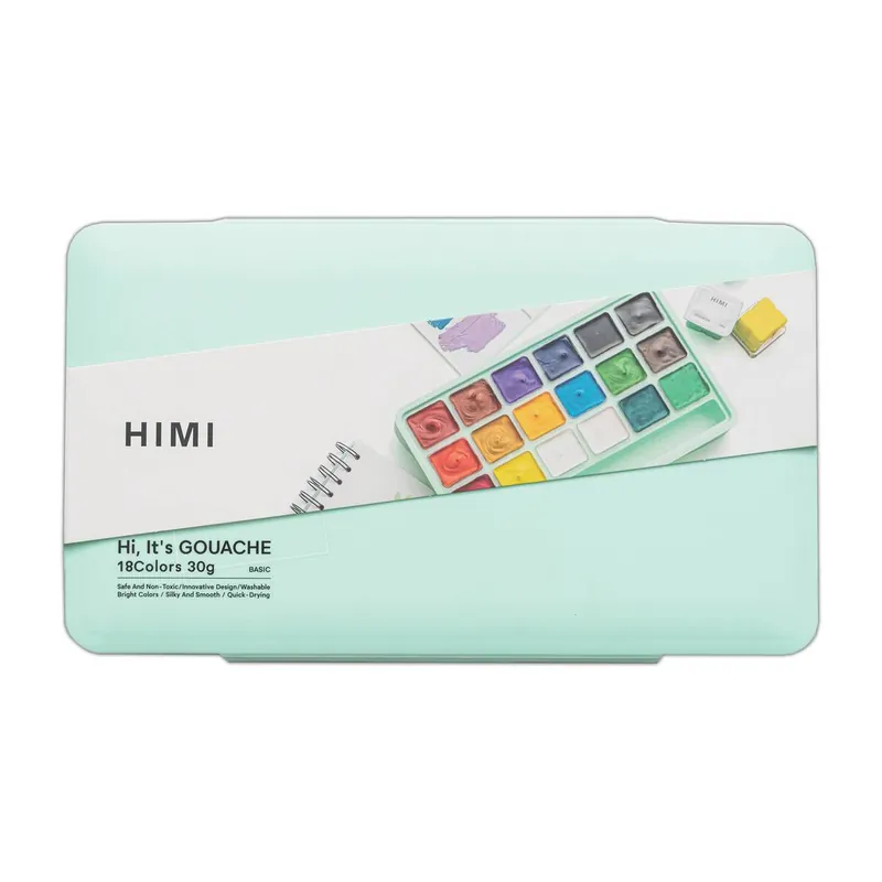 Top Pick HIMI Green Jelly Cup Gouache Set 30ml 18 Pack