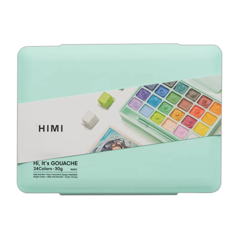 Top Pick HIMI Green Jelly Cup Gouache Set 30ml 24 Pack