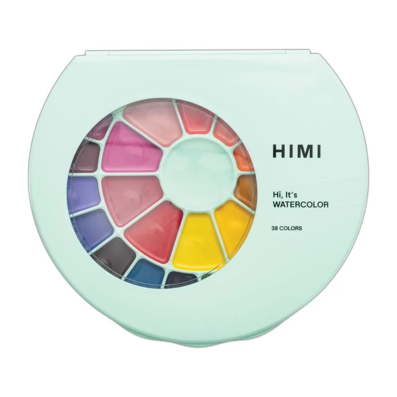 HIMI Green Semi-Moist Watercolour Set 38 Pack Free Shipping