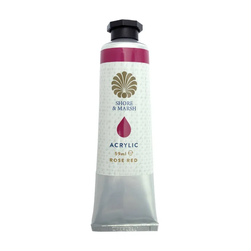 Sale Shore & Marsh Rose Red Acrylic Paint 59ml