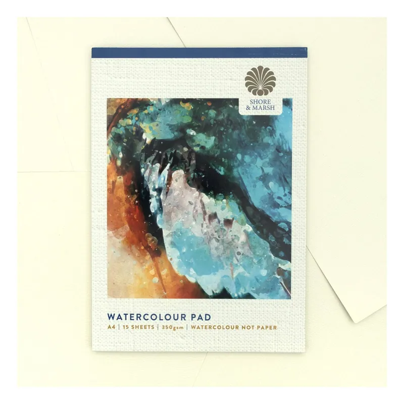 Shore & Marsh NOT Watercolour Pad A4 15 Sheets Genuine