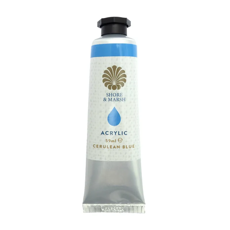 Shore & Marsh Cerulean Blue Acrylic Paint 59ml Price Cut