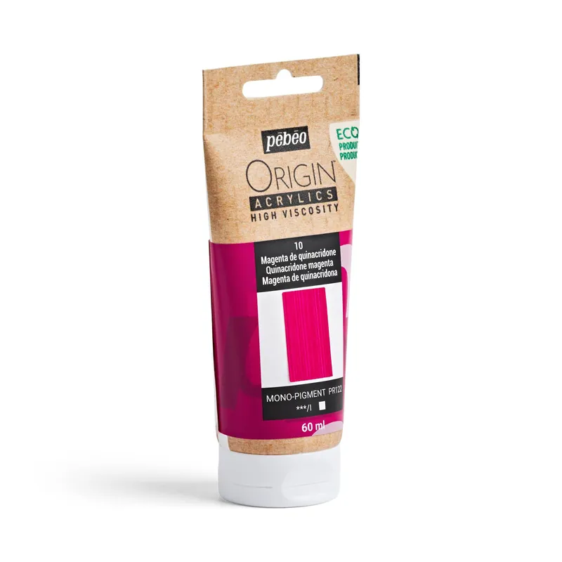 New Release Pebeo Origin Quinacridone Magenta Acrylic Paint 60ml