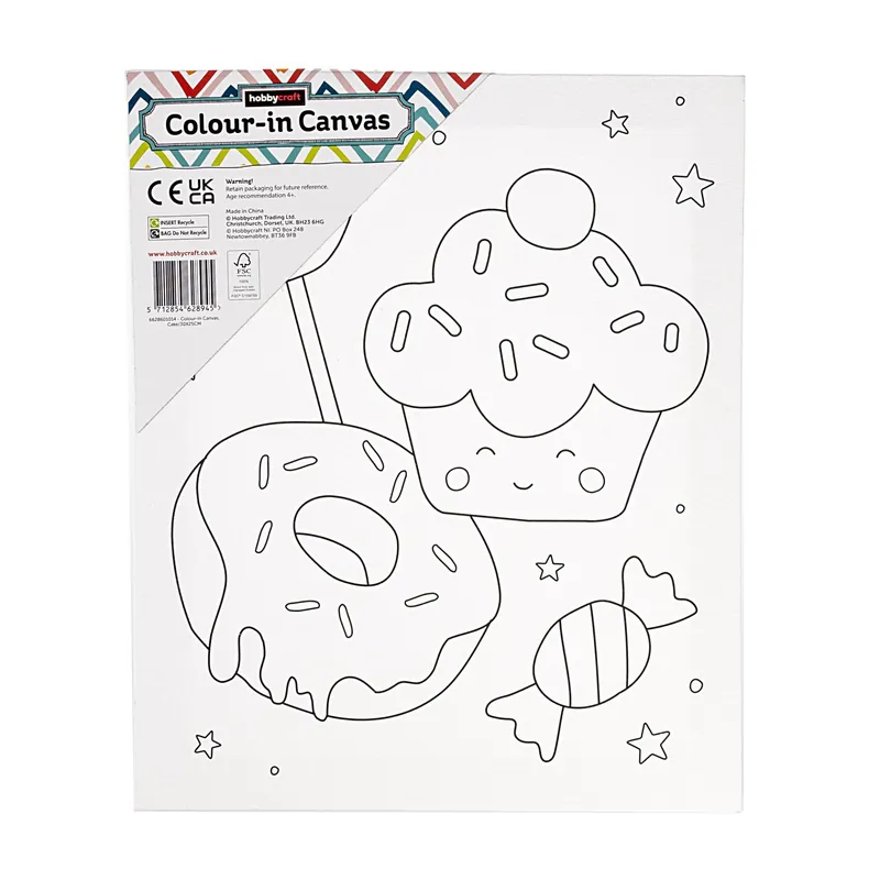 Genuine Cake Colour-in Canvas