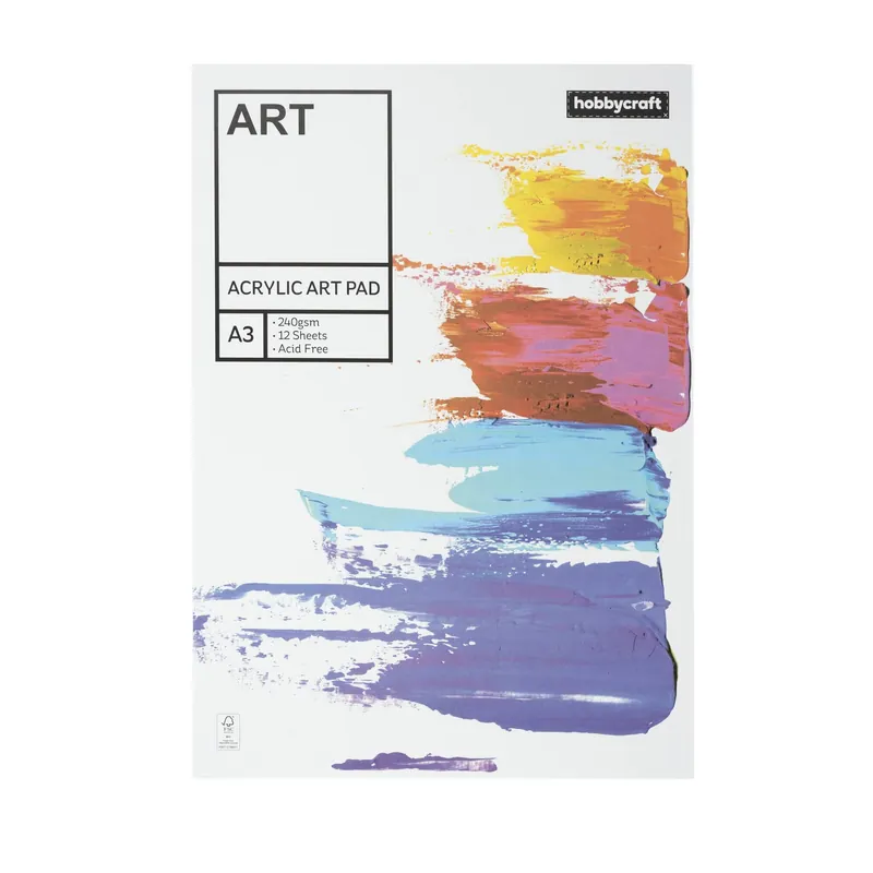 Acrylic Art Pad A3 12 Sheets Secure Checkout