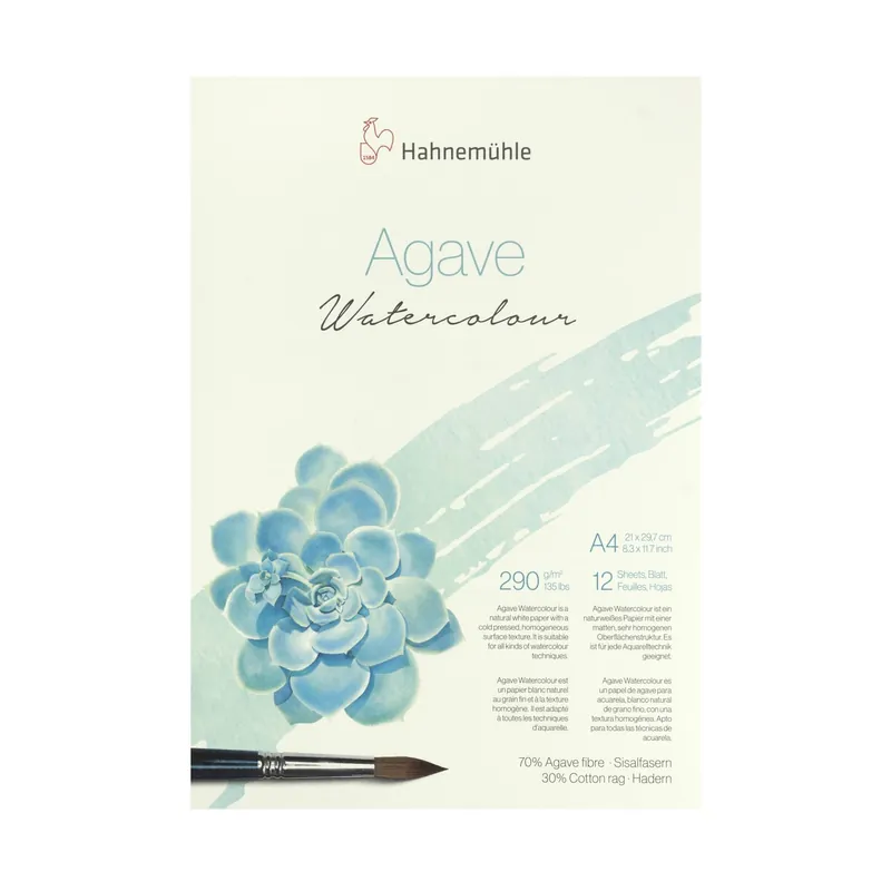 Hahnemuhle Agave Watercolour Block A4 12 Sheets Hassle-Free Returns