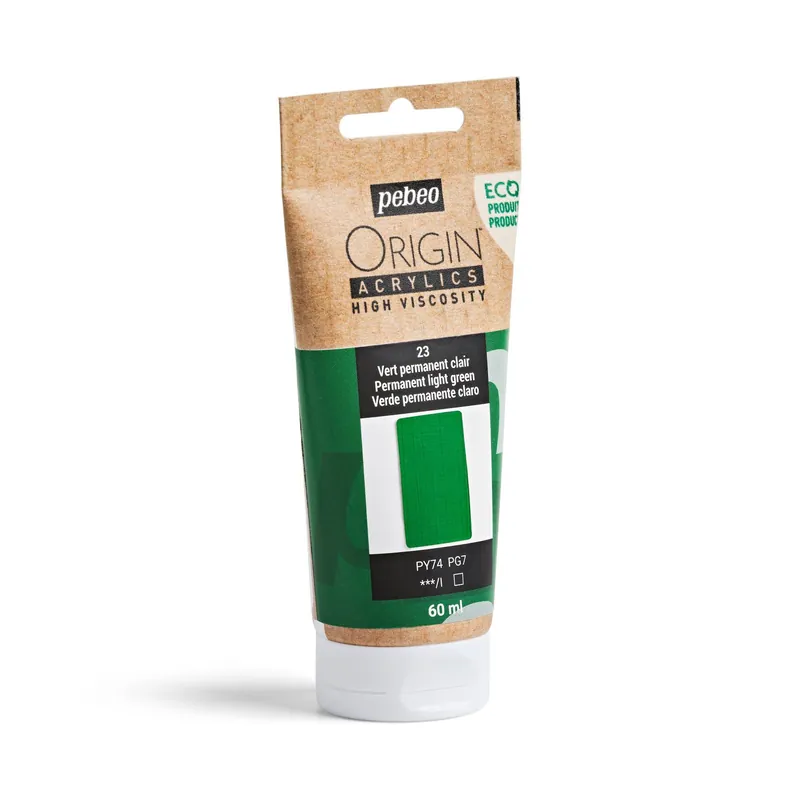 Pebeo Origin Permanent Green Acrylic Paint 60ml Limited Edition