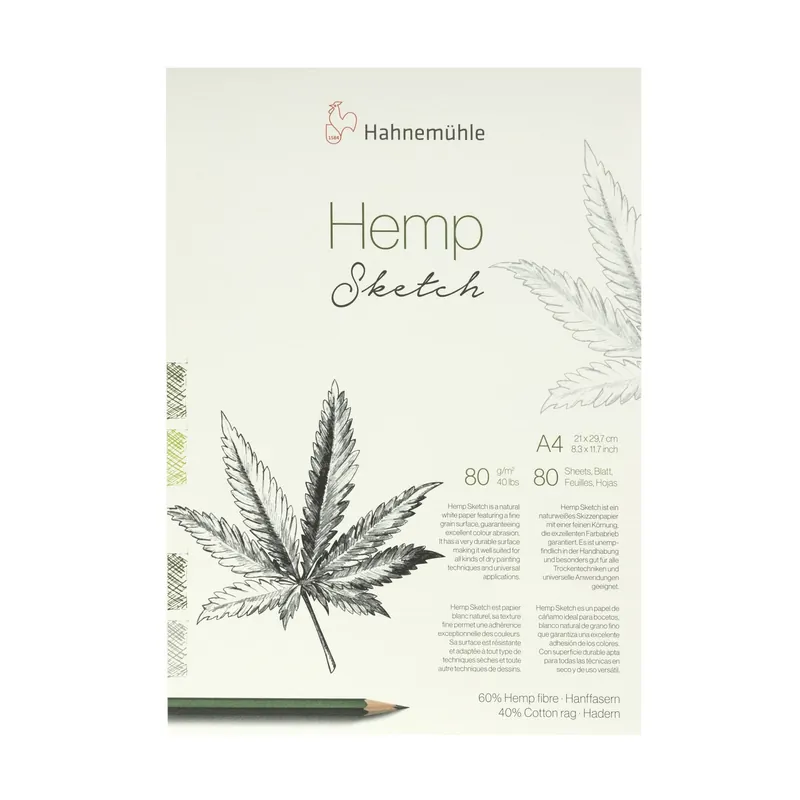 Hahnemuhle Hemp Sketch Pad A4 80 Sheets Low Price