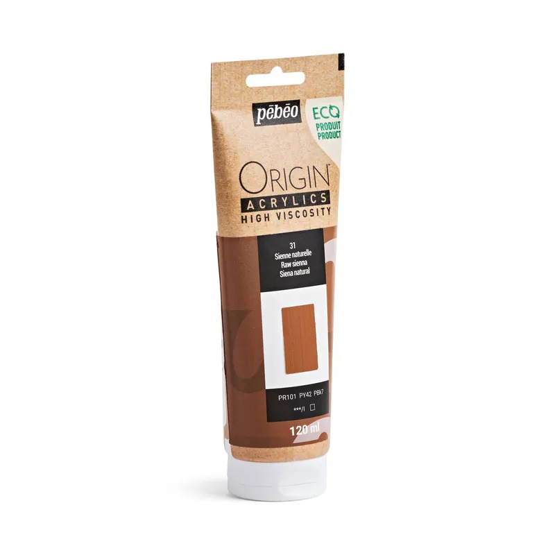 Best Choice Pebeo Origin Raw Sienna Acrylic Paint 120ml