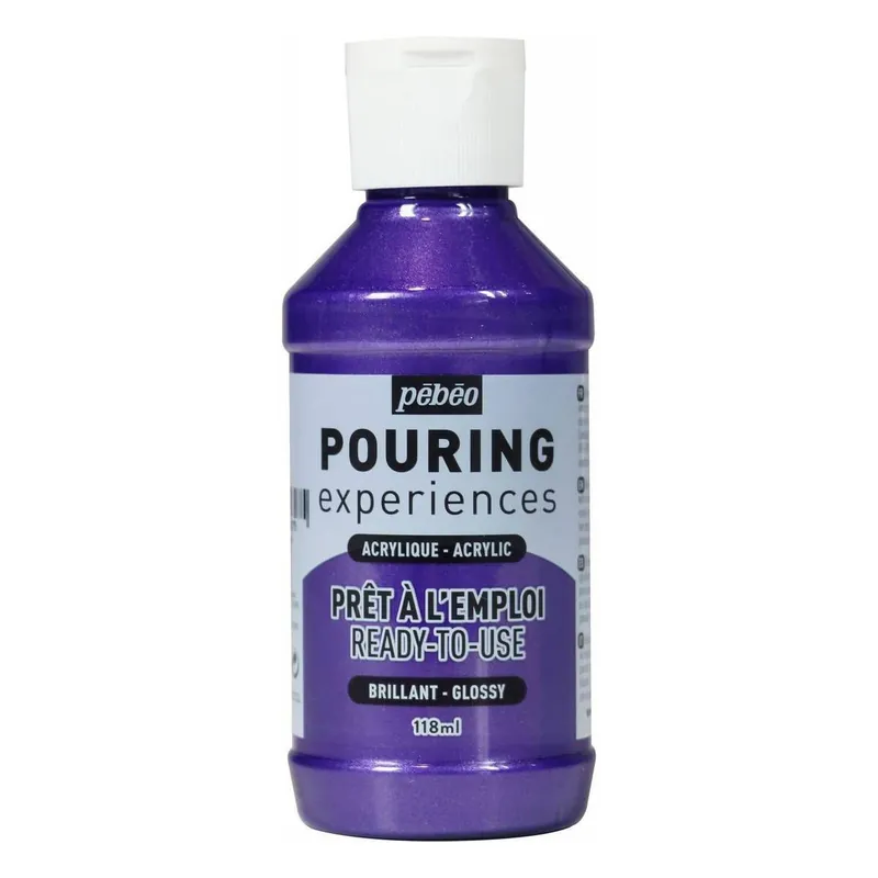 Original Pebeo Metallic Purple Pouring Experiences Acrylic 118ml