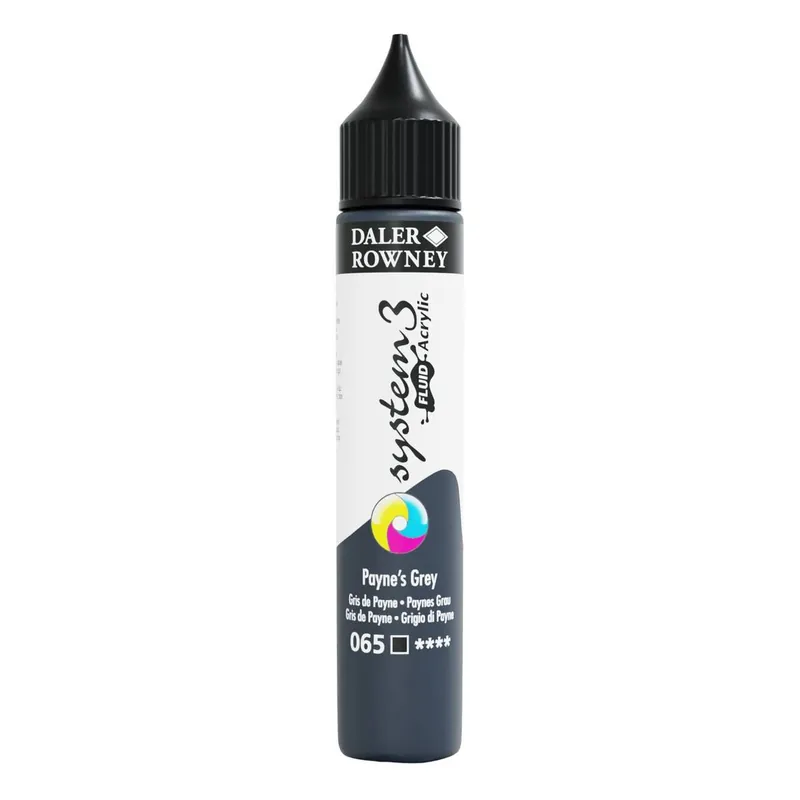 Daler-Rowney System3 Payne's Grey Fluid Acrylic 29.5ml (065) Modern