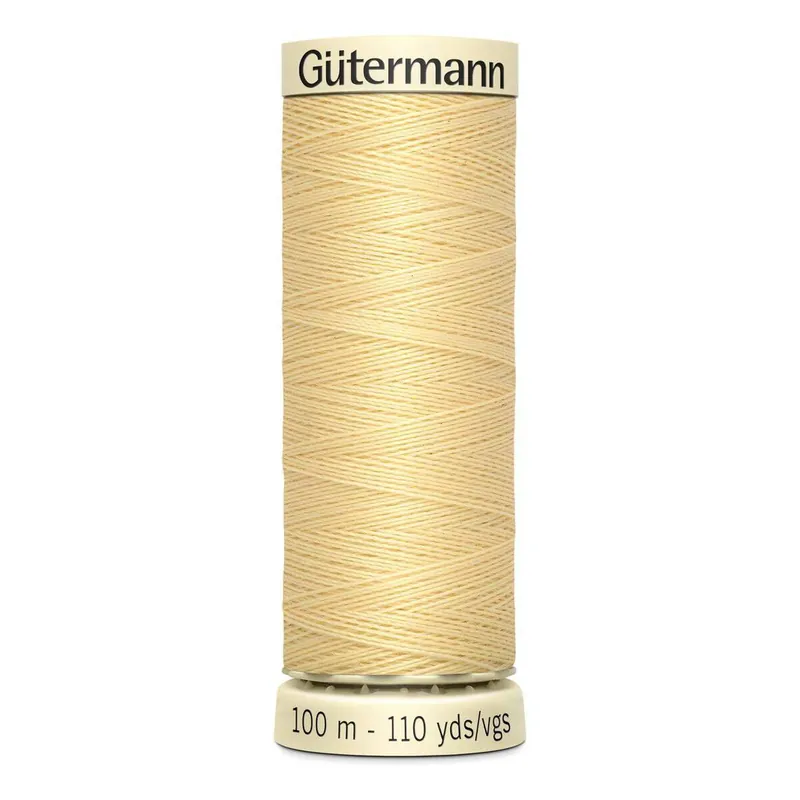 Brand New Gutermann Yellow Sew All Thread 100m (325)