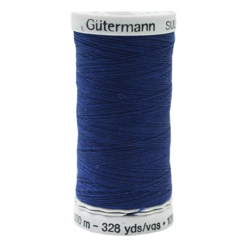 Flash Sale Gutermann Dark Blue Sulky Cotton Thread 30 Weight 300m (1199)