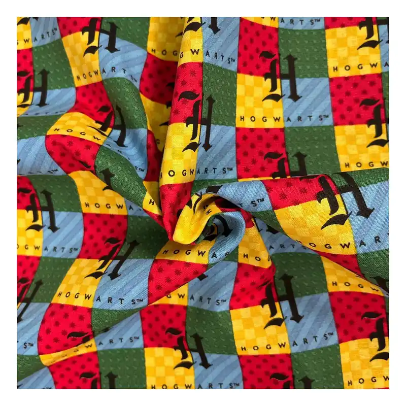 Hogwarts Check Cotton Fabric by the Metre Deal