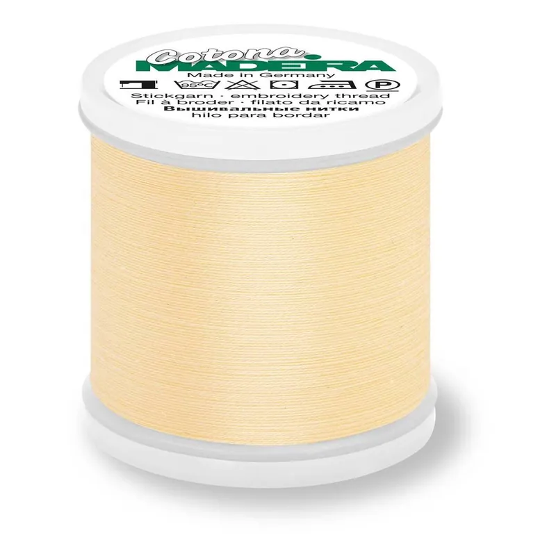 Madeira Pale Yellow Cotona 80 Thread 200m (610) Modern