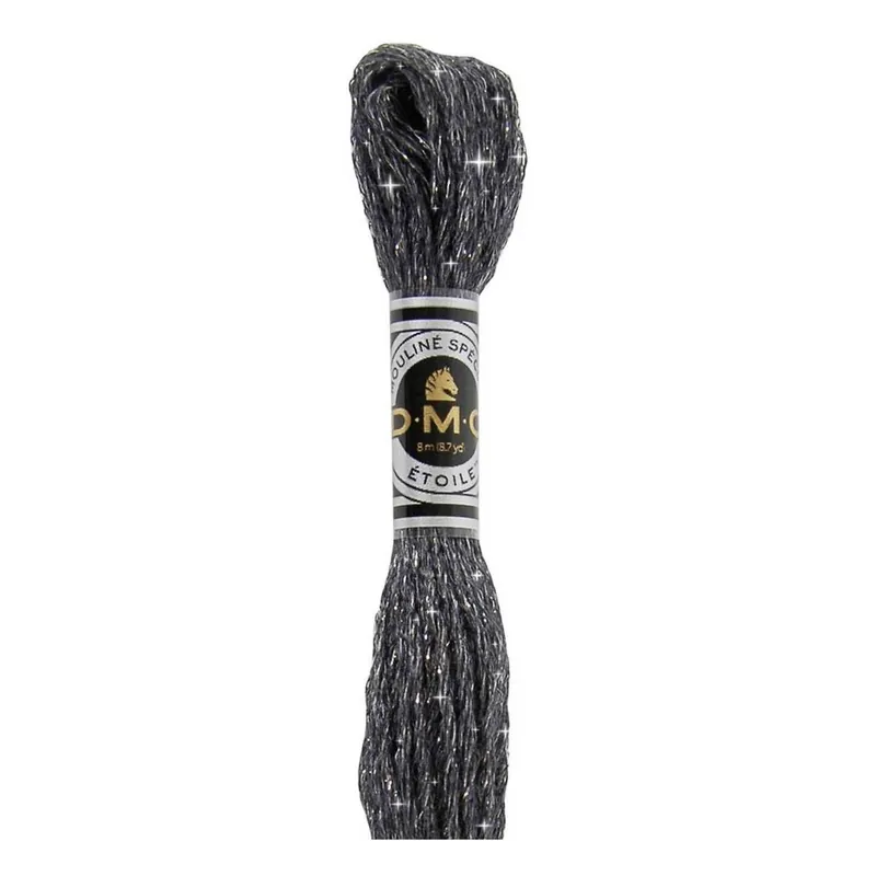Limited Time DMC Dark Grey Mouline Etoile Cotton Thread 8m (C3799)