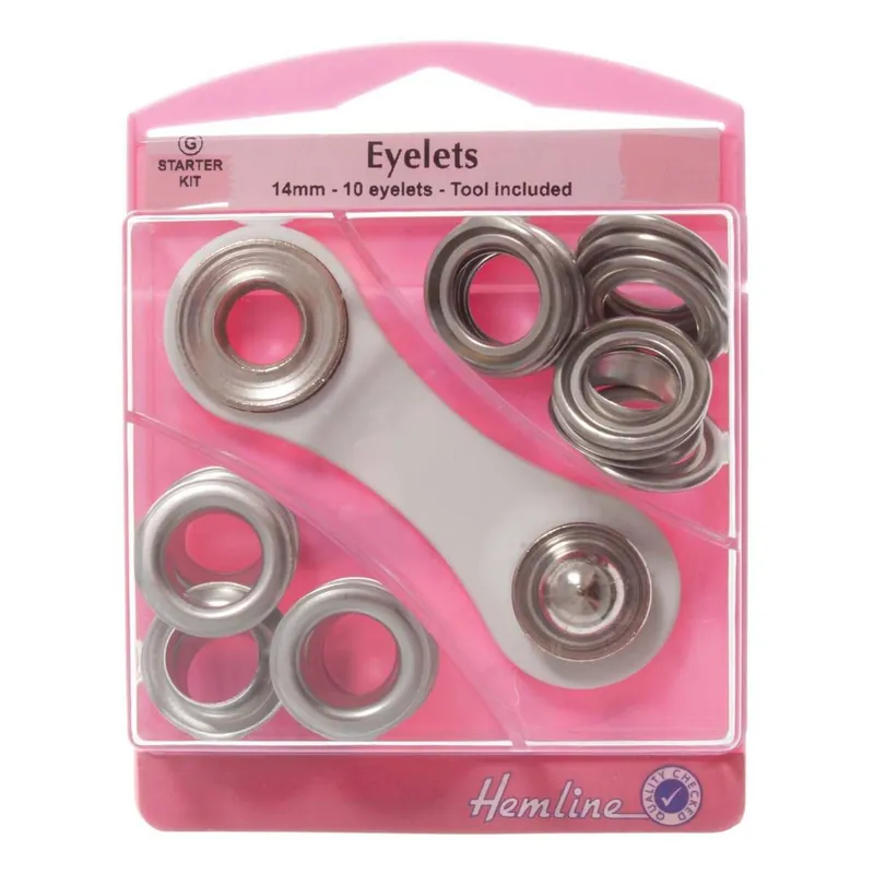 Hemline Eyelets Starter Kit 14mm 10 Pack Original