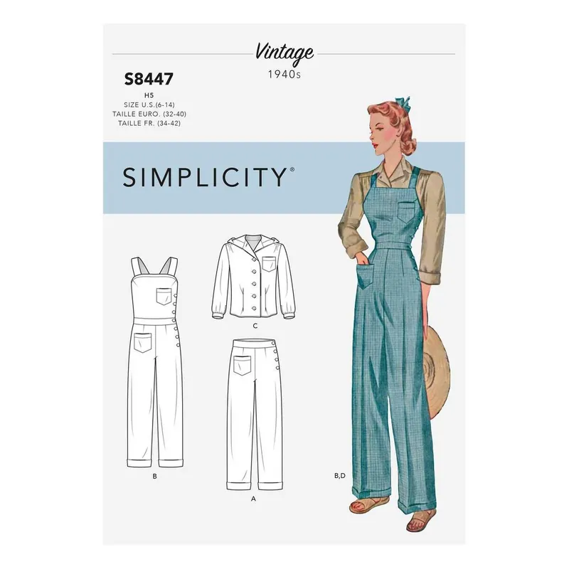 Simplicity Vintage Separates Sewing Pattern S8447 (16-24) Handmade