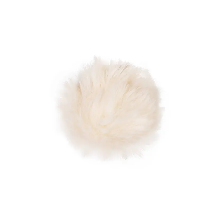 Cream Faux Fur Pom Pom 6cm Direct From Factory