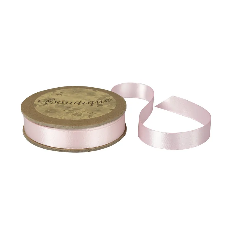 Special Offer Light Pink Double-Faced Satin Ribbon 12mm x 5m