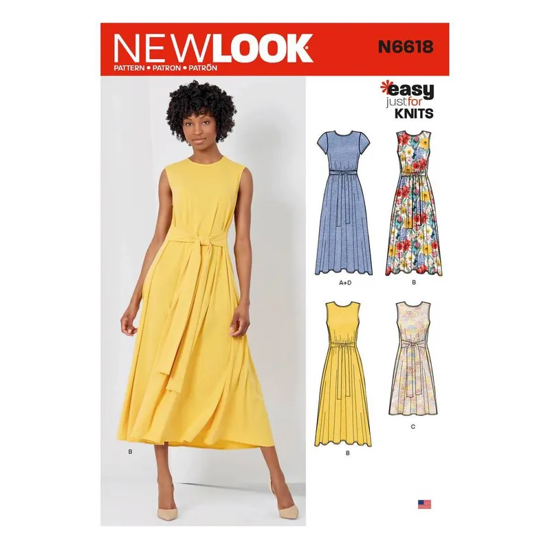 Original New Look Women's Dress Sewing Pattern N6618