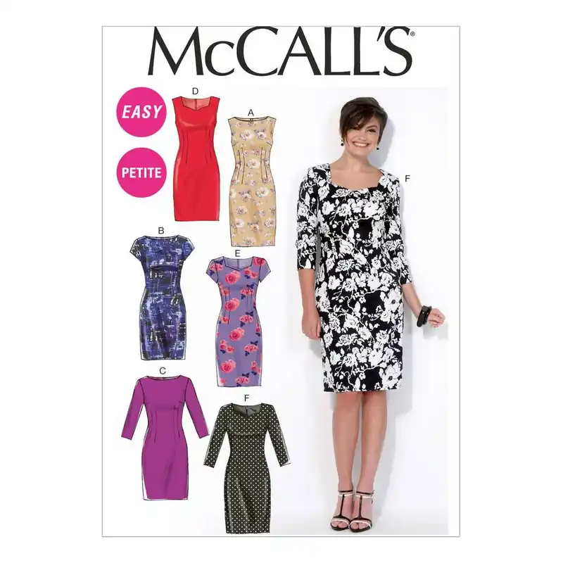 McCall’s Petite Dress Sewing Pattern M7085 (6-14) Crafted