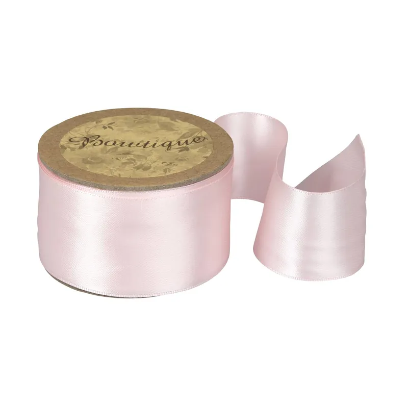 Light Pink Double-Faced Satin Ribbon 36mm x 5m Time-Limited