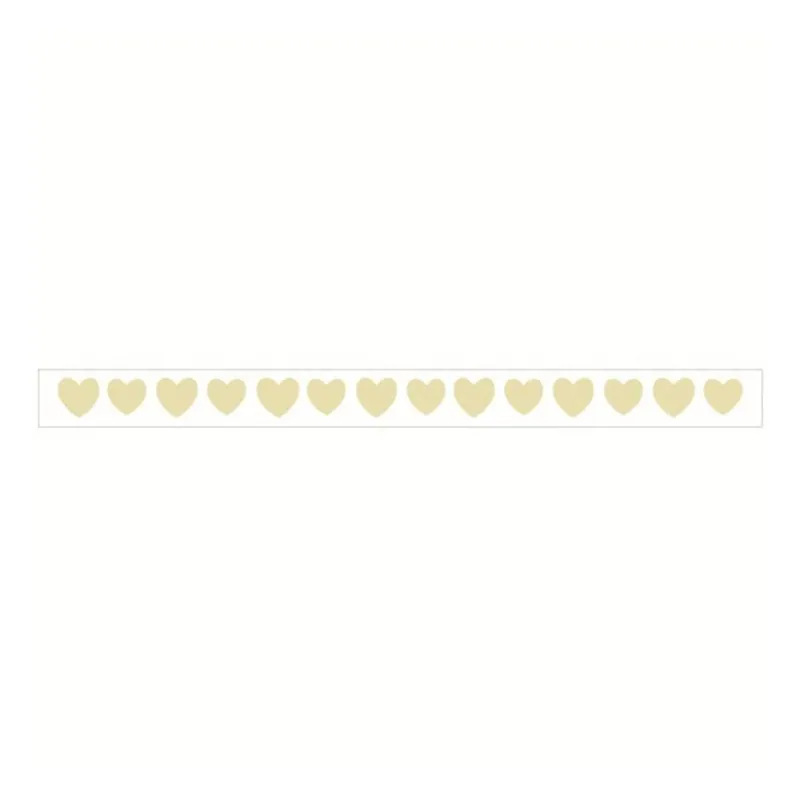 Cream Hearts Satin Ribbon 6mm x 4m Limited Time