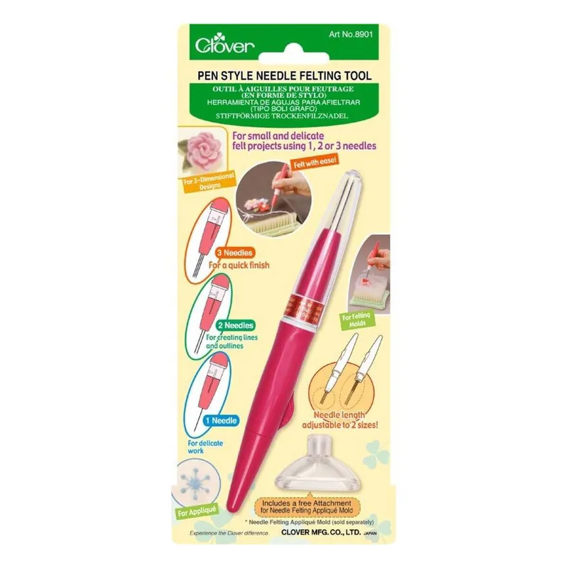 Clover Pen Style Needle Felting Tool Premium