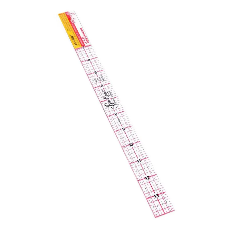 Professional Grade Sew Easy Patchwork Ruler 14 x 1 Inches