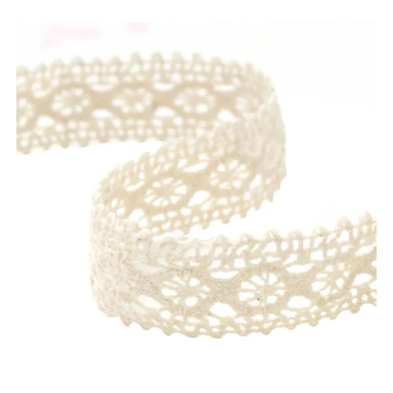 Viral Natural Cotton Lace Ribbon 15mm x 5m