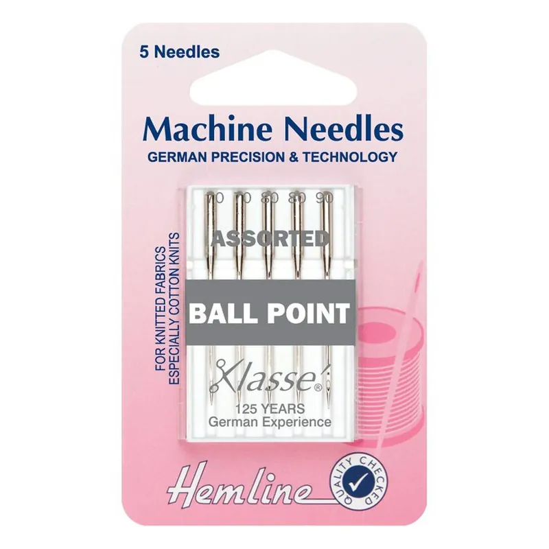 While Supplies Last Hemline Ballpoint Machine Needles 5 Pack