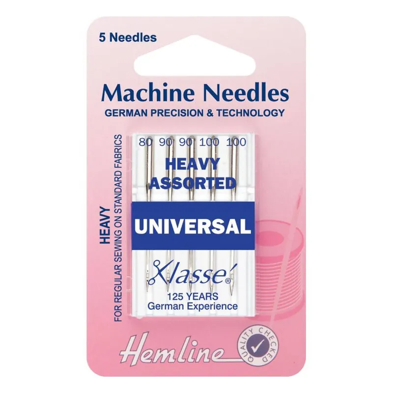 Fast Shipping Hemline Assorted Heavy Machine Needle 5 Pack