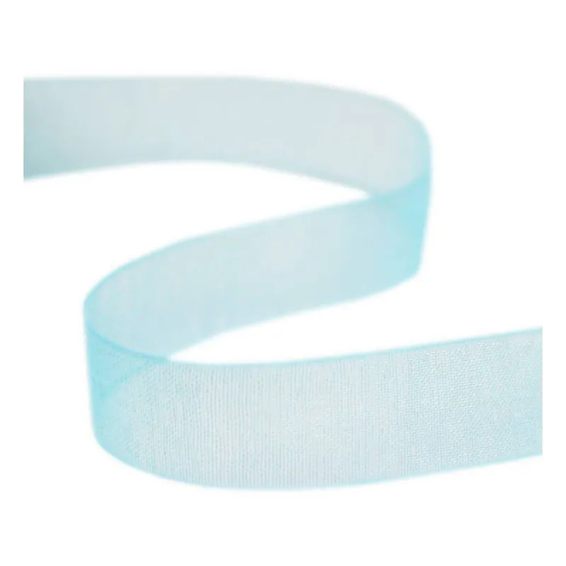 Price Drop Sky Blue Organdie Ribbon 12mm x 6m