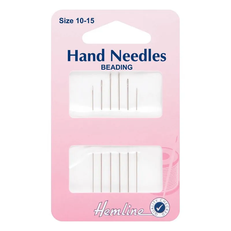 Hemline No. 10 to 15 Beading Needles 6 Pack Fast Shipping