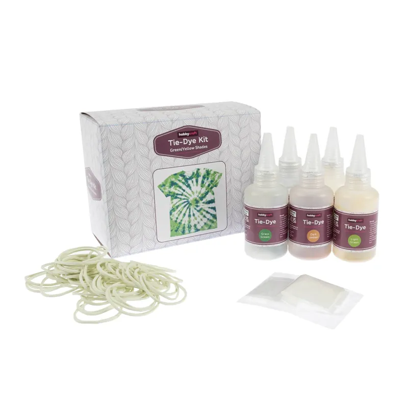 Professional Grade Green and Yellow Tie-Dye Kit