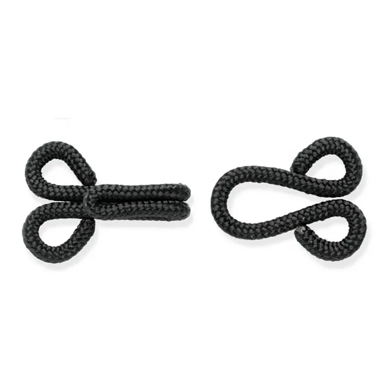 Milward Black Fur or Coat Hooks and Eyes 3 Pack Handmade