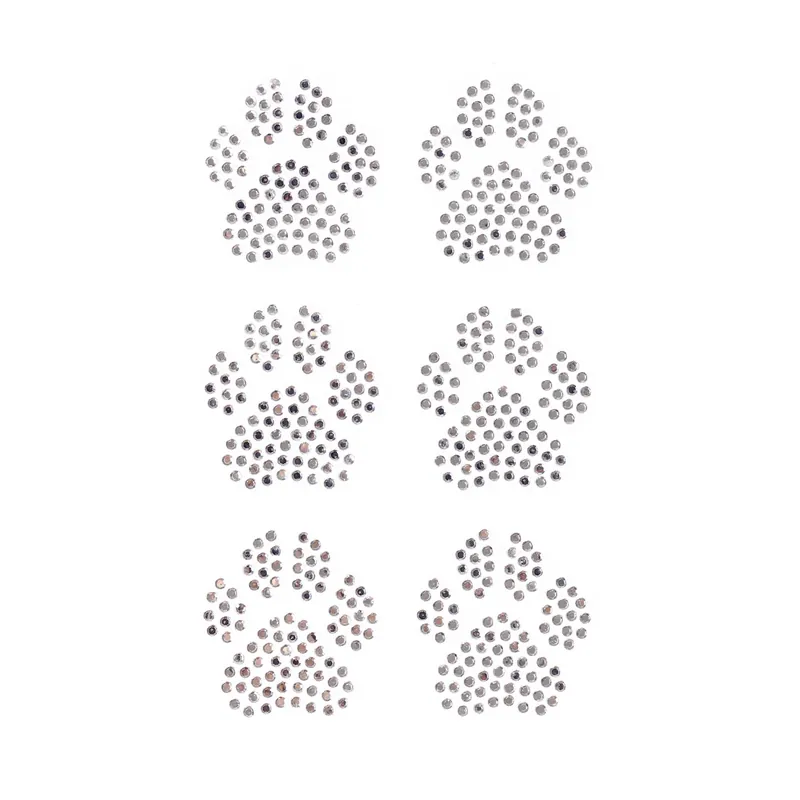Paw Iron-On Gems 6 Pack Wholesale