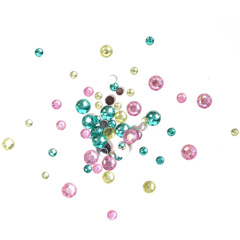 One Day Deal Green and Pink Assorted Round Gems 90g