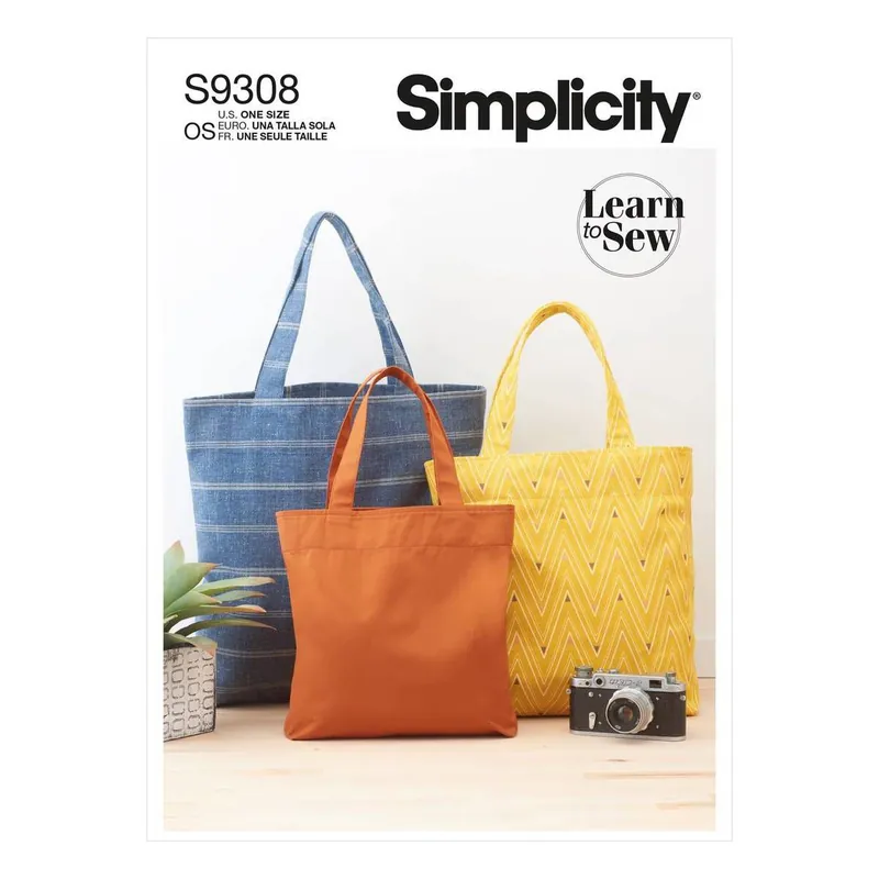 Limited Edition Simplicity Shopping Tote Bag Sewing Pattern S9308